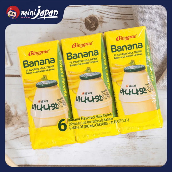 Lốc 6 Sữa Binggrae vị chuối 200ml