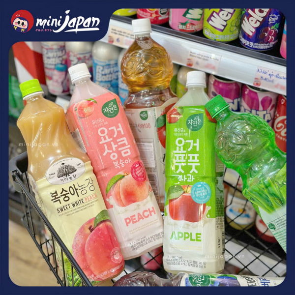 Nước ép lợi khuẩn Woongjin vị đào 1.5L (QC12)