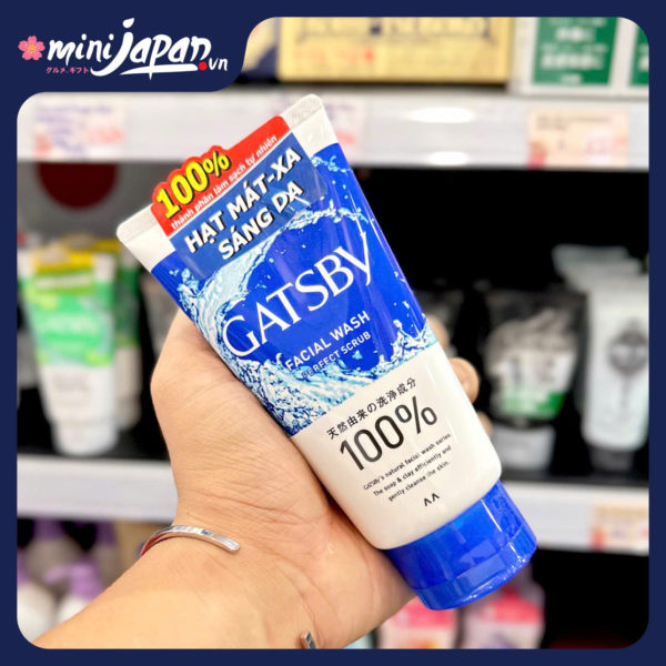 Sữa rửa mặt cho nam Gatsby Perfect Scrub 130g