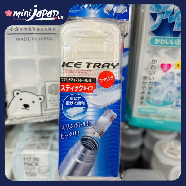 Khay làm đá Inomata 8 viên ( có nắp )