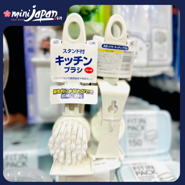 Chổi cọ bồn rửa mặt có giá đỡ Nhật Bản