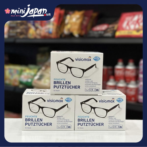 Khăn Giấy Lau Kính Visiomax – Làm Sạch Kính Mắt & Màn Hình Không Vệt