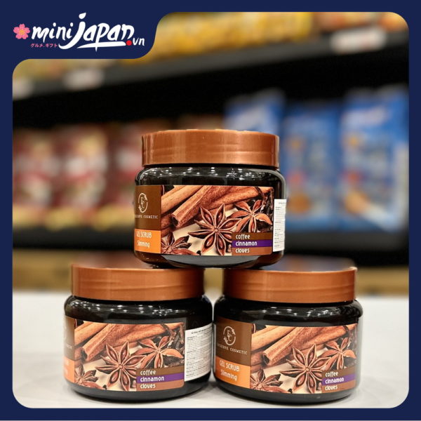 Tẩy da chết toàn thân Exclusive Cosmetic Quế Hồi Cafe 380g