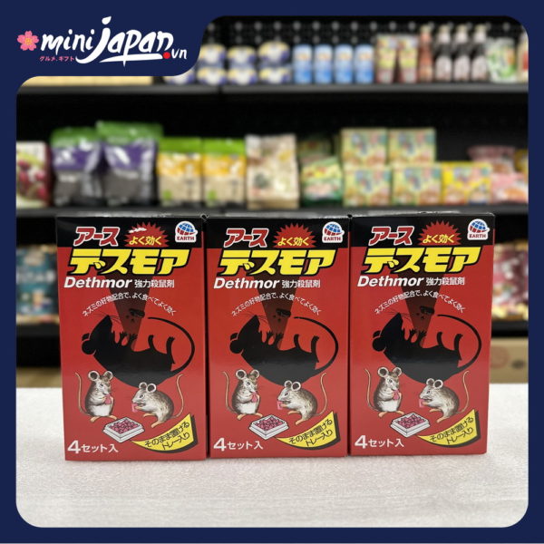 Viên Diệt Chuột Dethmor Nhật Bản Hộp 4 Vỉ