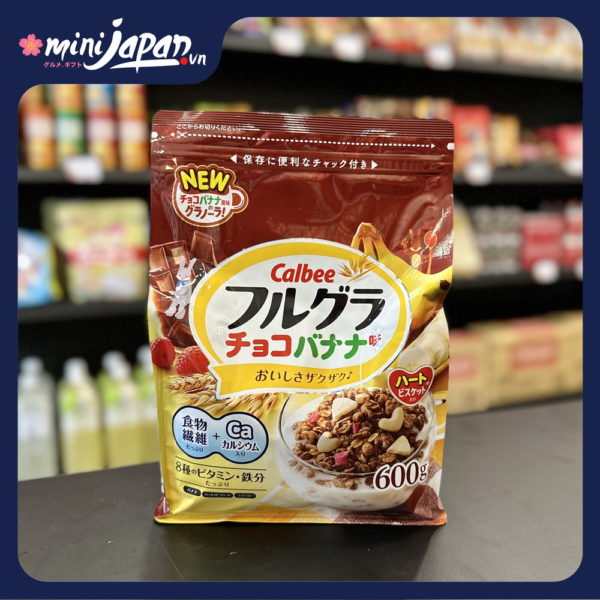 Ngũ Cốc Calbee Chuối & Chocolate 600g