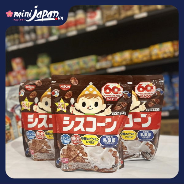 Ngũ cốc Nissin Ciscorn vị chocolate 200gr