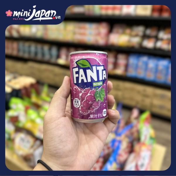 Nước Giải Khát Có Ga Fanta Vị Nho 160ml (Lon)