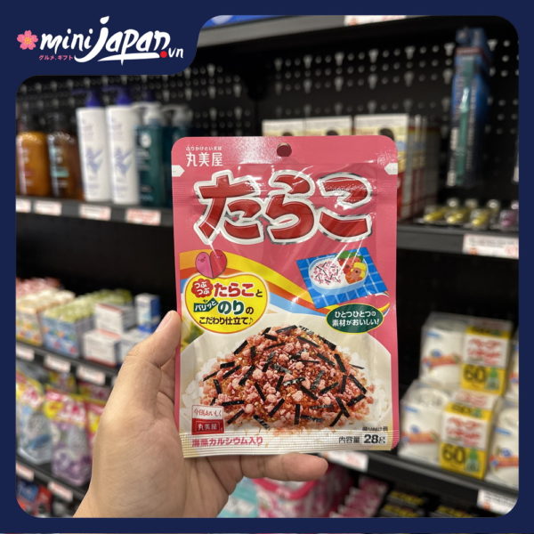 Gia vị rắc cơm Marumiya trứng cá tuyết 28g - hồng