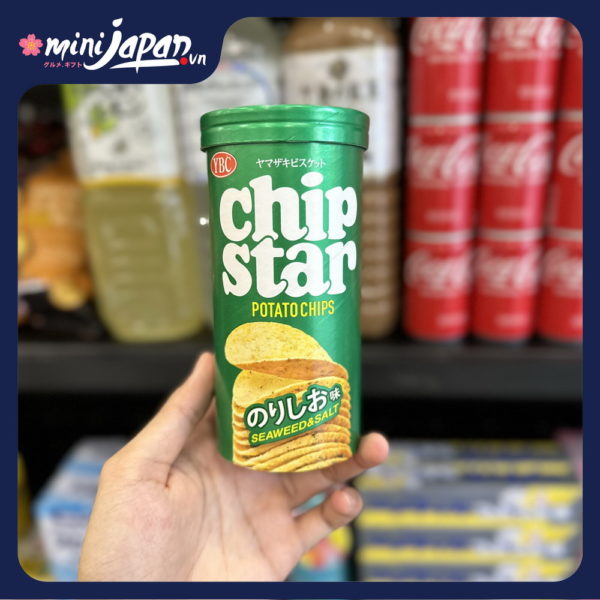 Khoai tây chiên Chipstar YBC vị rong biển muối 45g xanh lá