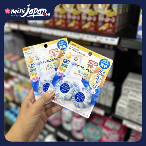 Set 2 Viên Thả Bồn Cầu Hương Cam Nhật Bản 50g x 2