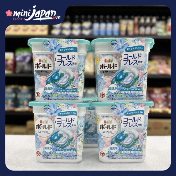 P&G Viên giặt 4D Gel hương hoa tươi mát 12 viên (xanh)