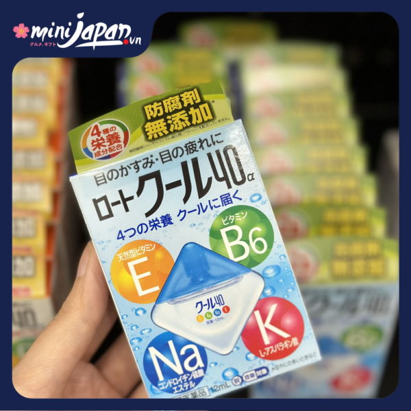 Thuốc Nhỏ Mắt Rohto Vita 40 Nhật Bản 12ml xanh dương