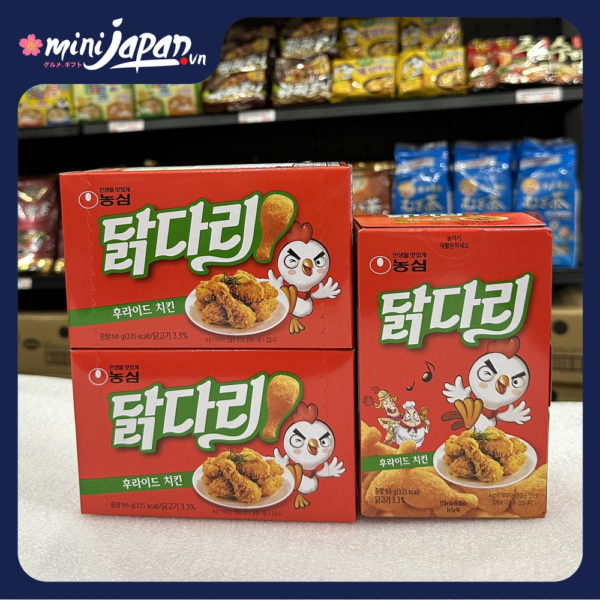 Hộp Snack Đùi Gà BBQ NONGSHIM Hàn Quốc Cay 66g