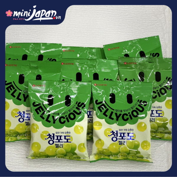 Kẹo dẻo Jellycious vị nho xanh 72g