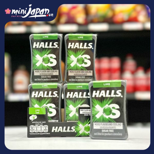 Viên Ngậm Không Đường Halls XS Hương Chanh 12.6g