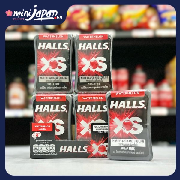 Viên Ngậm Không Đường Halls XS Hương Dưa Hấu 12.6g