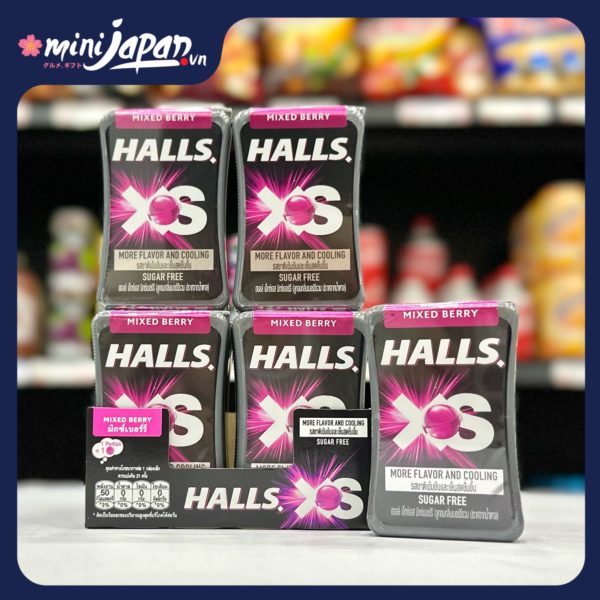 Viên Ngậm Không Đường Halls XS Hương Mixed Berry 12.6g