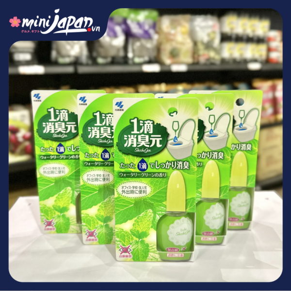 Nước nhỏ thơm bồn cầu Shoshugen Kobayashi xanh 20ml
