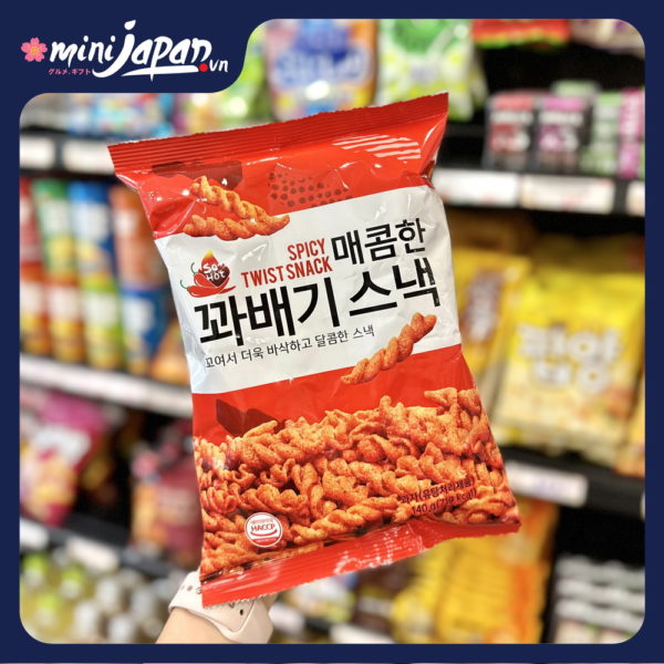Snack xoắn vị cay Donghwa 140g