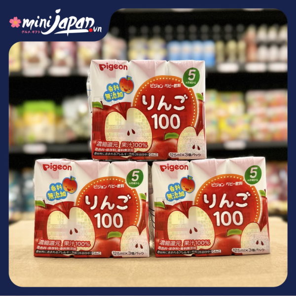 Nước ép hoa quả Pigeon Vị Táo 125mlx3 hộp