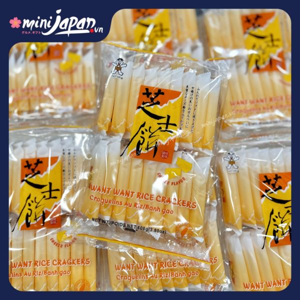 Bánh gạo phô mai Want Want 108g