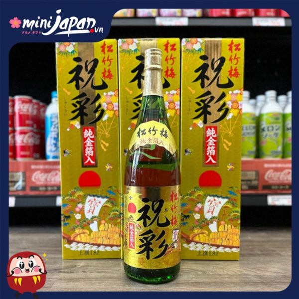 Rượu Sake vảy vàng Takara Shozu thượng hạng 1800ml