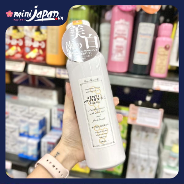 Nước súc miệng Propolinse White 600ml giúp trắng răng thơm miệng