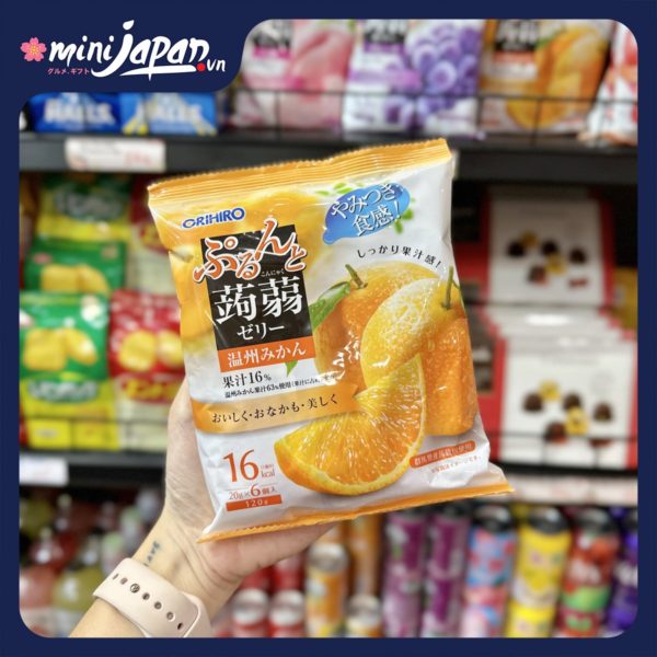 Thạch hoa quả Orihiro vị Cam 120g