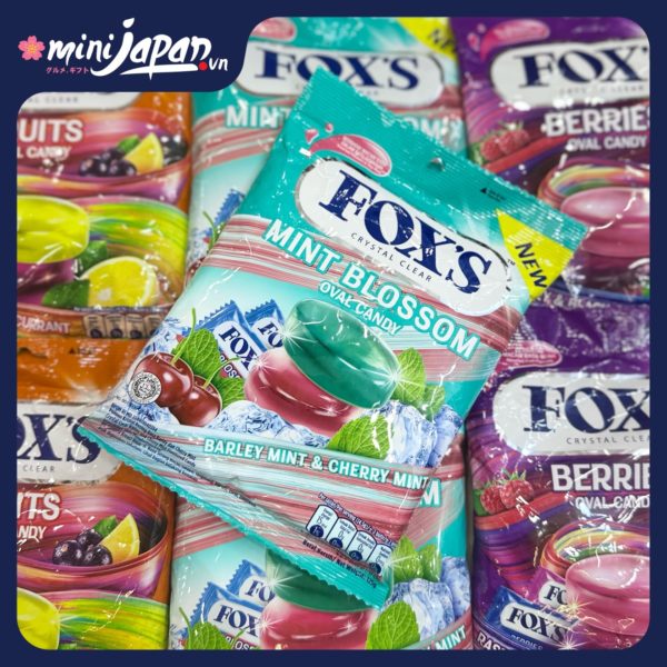 Kẹo Fox's vị bạc hà và anh đào 125g