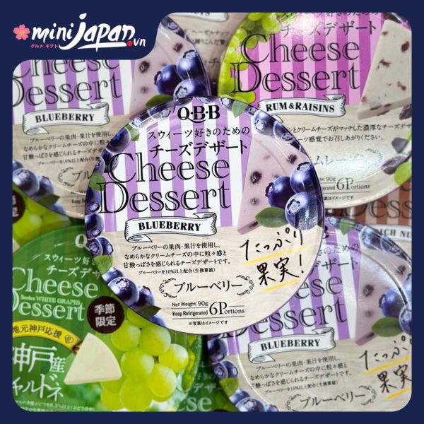 Phô Mai QBB Vị Việt Quất 6 Miếng Hộp 90G