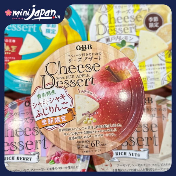 Phô Mai QBB vị Táo đỏ Fuji 6 miếng hộp 90g
