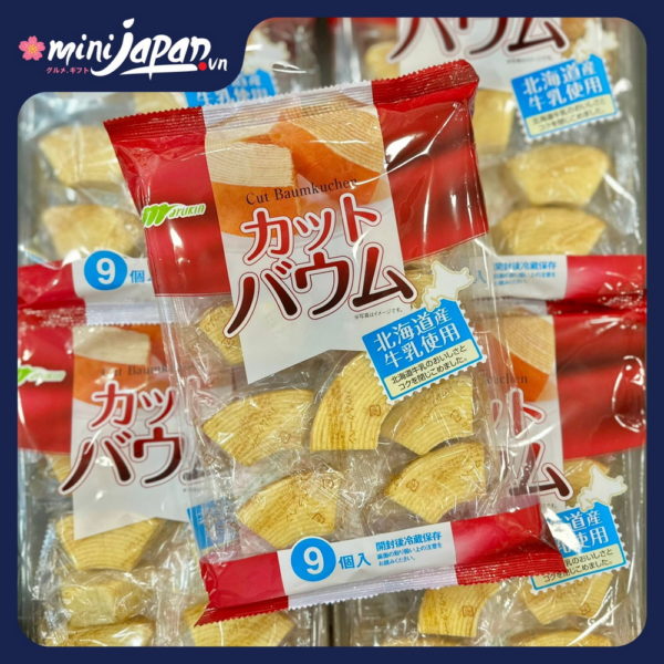 Bánh bông lan cuộn Marukin vị truyền thống 9 cái