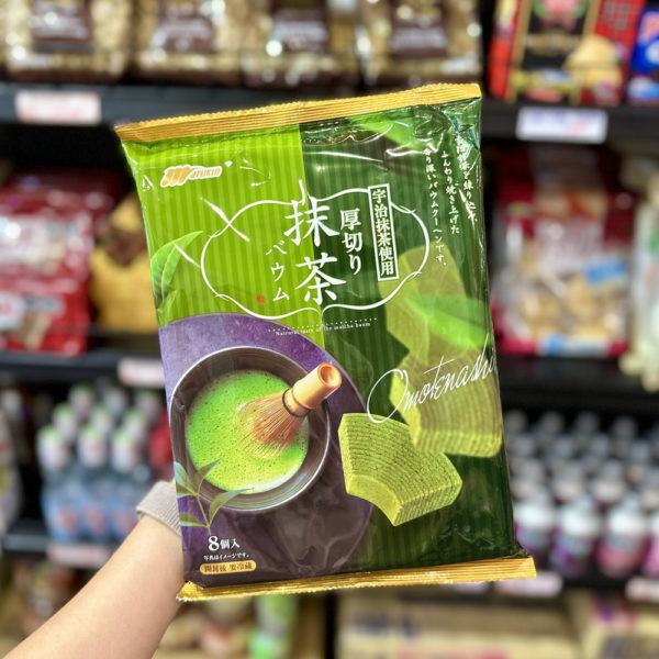 Bánh bông lan cuộn Marukin vị trà xanh 8 cái