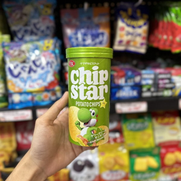 Khoai tây YBC Chipstar vị hành tây Onion 45g xanh non