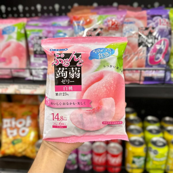 Thạch hoa quả Orihiro vị Đào gói 120g