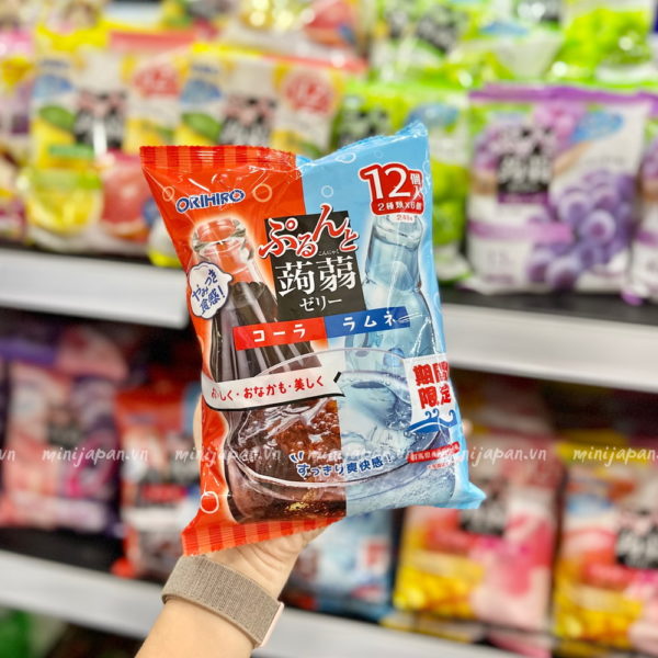 Thạch Orihiro mix vị Ramune, Coca 240g