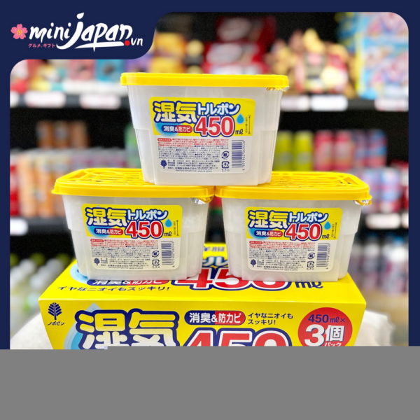 Combo 3 Hộp hút ẩm, khử mùi Kokubo 450ml