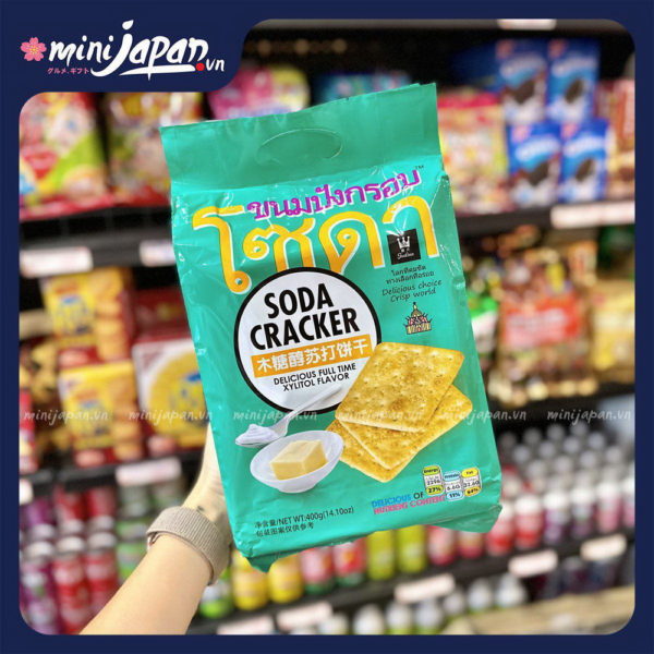 Bánh quy Soda Cracker Xylitol (Xanh) 400g