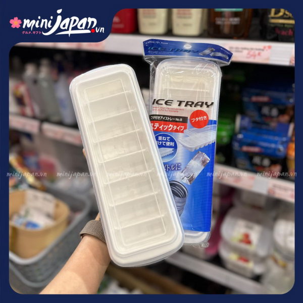 Khay làm đá Inomata 12 viên (có nắp)