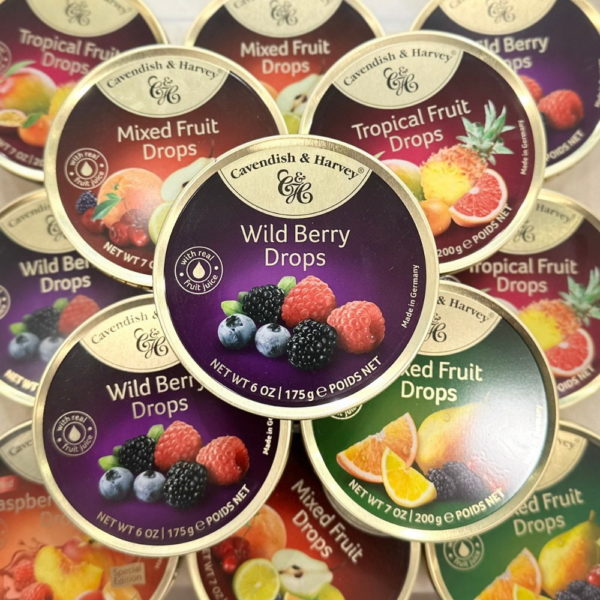 Kẹo thiếc Cavendish & Harvey dâu rừng 175g