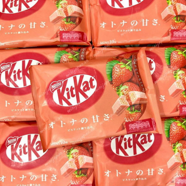 Bánh Kitkat dâu 10 cái