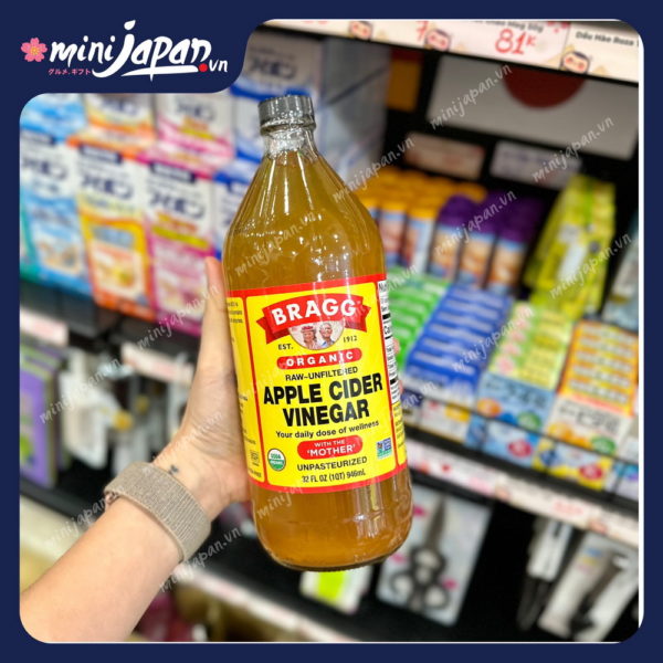 Giấm táo hữu cơ Bragg 946ml