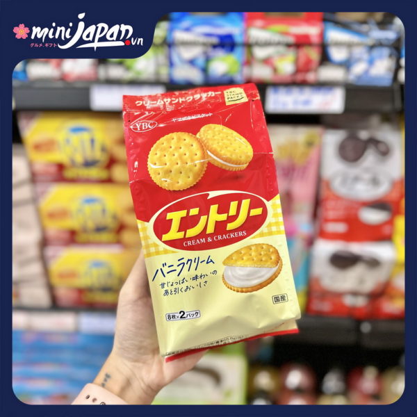 Bánh quy YBC nhân kem vani 16 cái