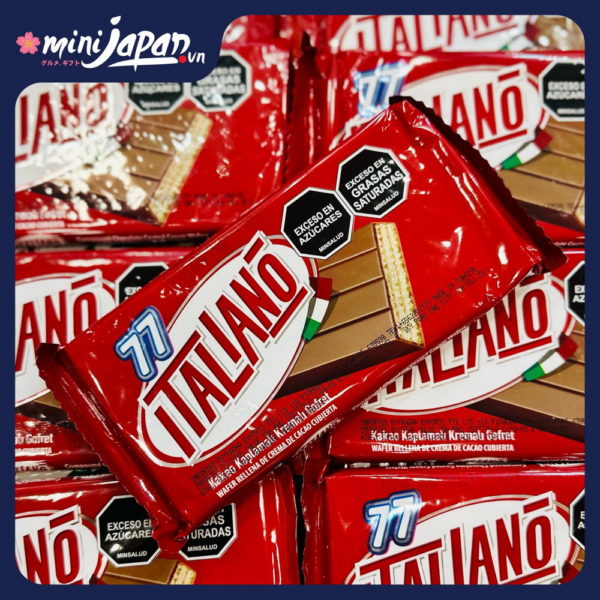 Bánh xốp phủ kem socola 77 Italiano 4 thanh