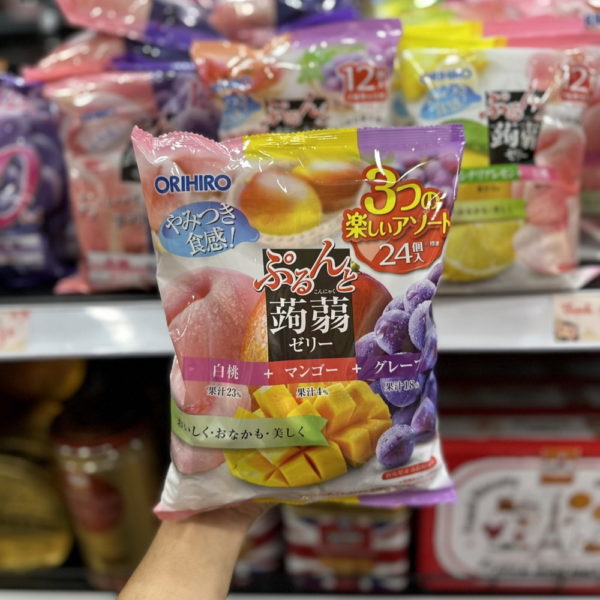 Thạch Orihiro mix đào, xoài, nho 24 cái