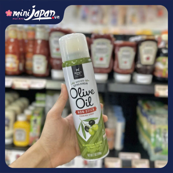 Dầu ăn kiêng Oliu dạng xịt Members mark 198g