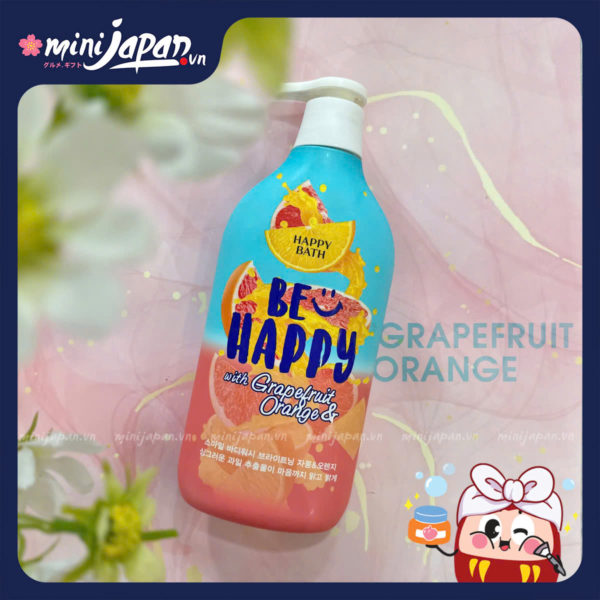 Sữa Tắm Happy Bath Be Happy With Grapefruit & Orange 900ml