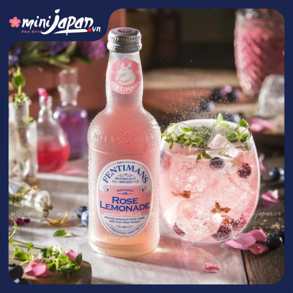 Nước tonic Fentimans vị nước chanh hoa hồng 275ml