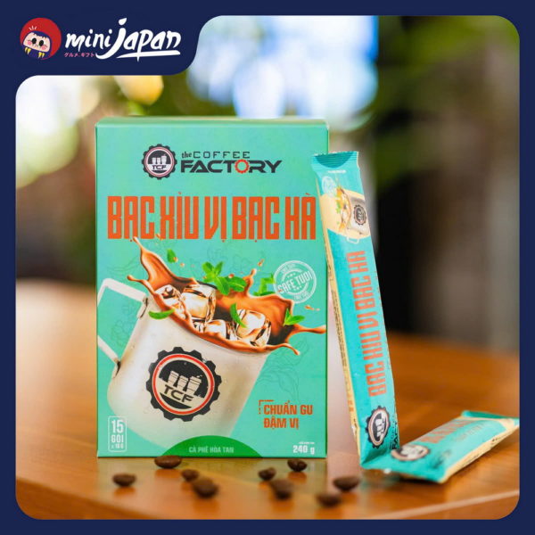 Bạc xỉu vị bạc hà hoà tan The Coffee Factory 15 gói x 16g