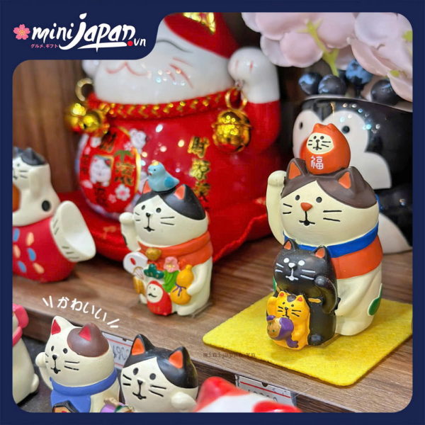 Mô hình Mèo đội Daruma